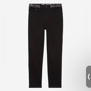 THE KOOPLES Black slim jeans with studs
and stars Size 36 FR/ 4 US NWT
